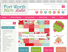 Tablet Screenshot of fortworthfabricstudio.com